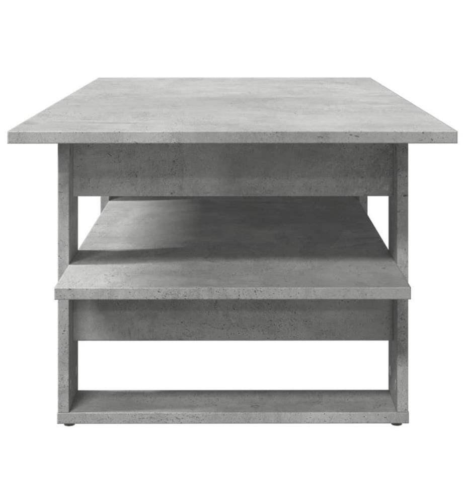 Couchtisch Betongrau 102x55x42 cm Holzwerkstoff