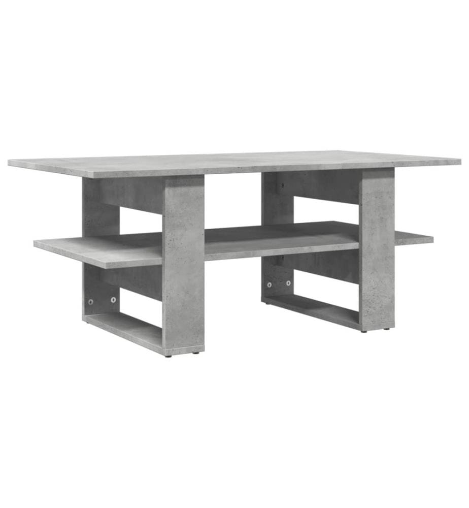 Couchtisch Betongrau 102x55x42 cm Holzwerkstoff