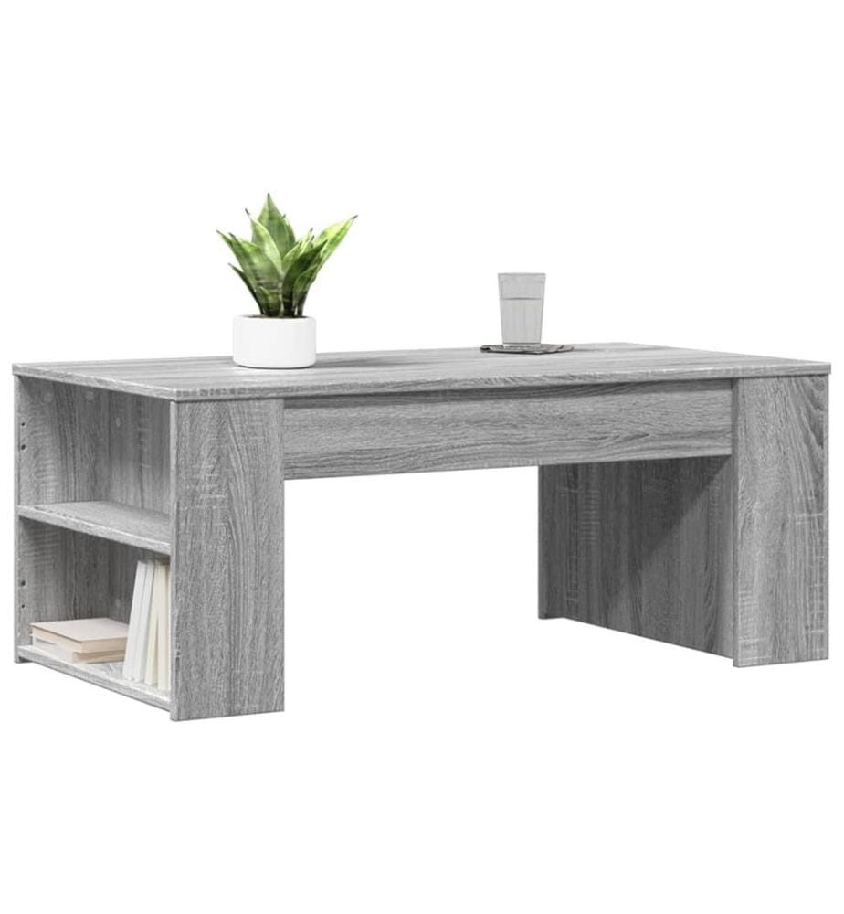 Couchtisch Grau Sonoma 102x55x42 cm Holzwerkstoff