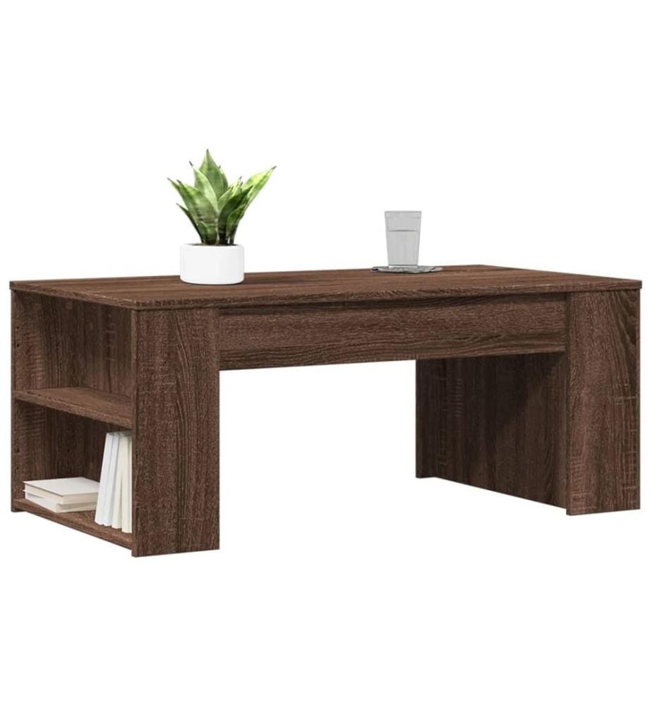 Couchtisch Braun Eichen-Optik 102x55x42 cm Holzwerkstoff
