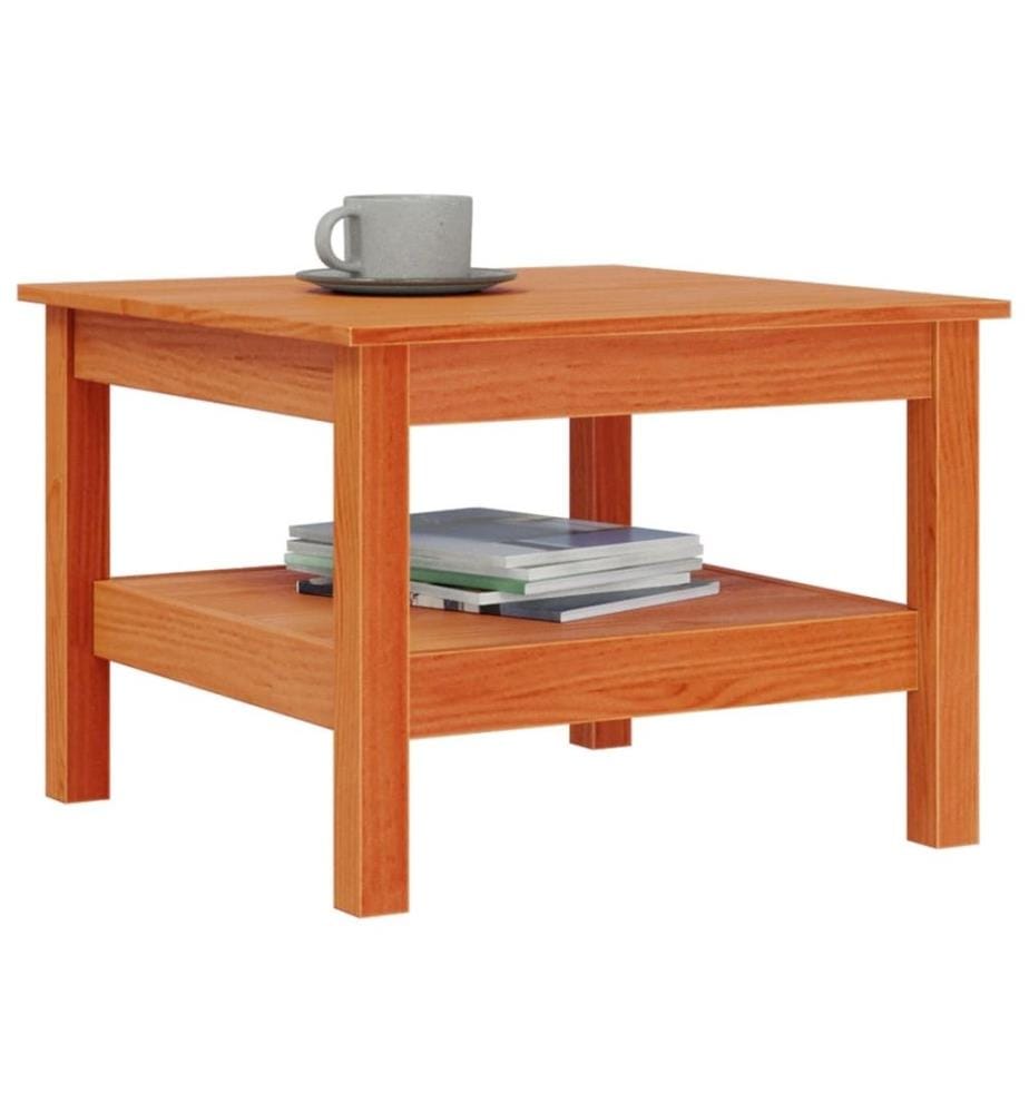 Couchtisch Wachsbraun 55x55x40 cm Massivholz Kiefer