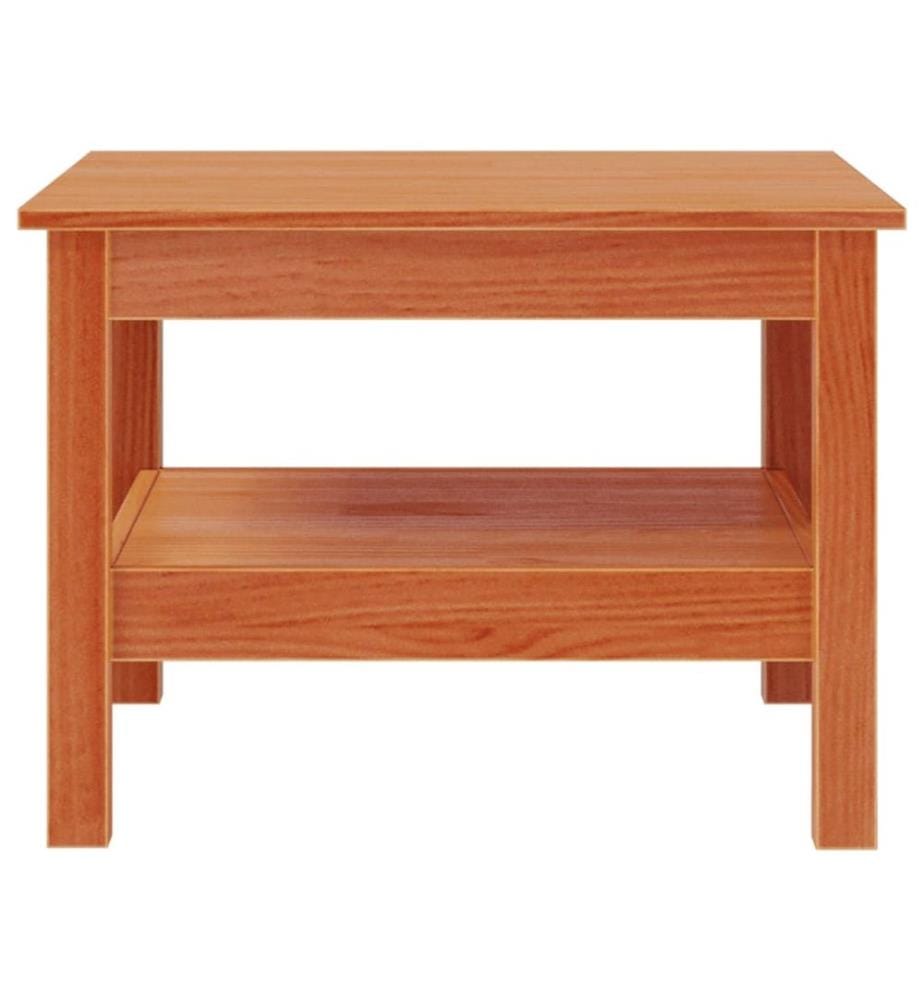 Couchtisch Wachsbraun 55x55x40 cm Massivholz Kiefer