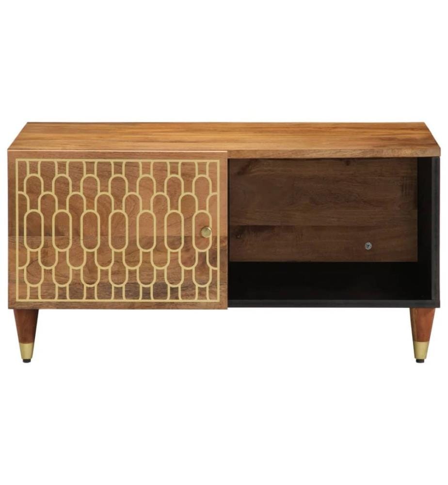 Couchtisch 80x50x40 cm Massivholz Mango