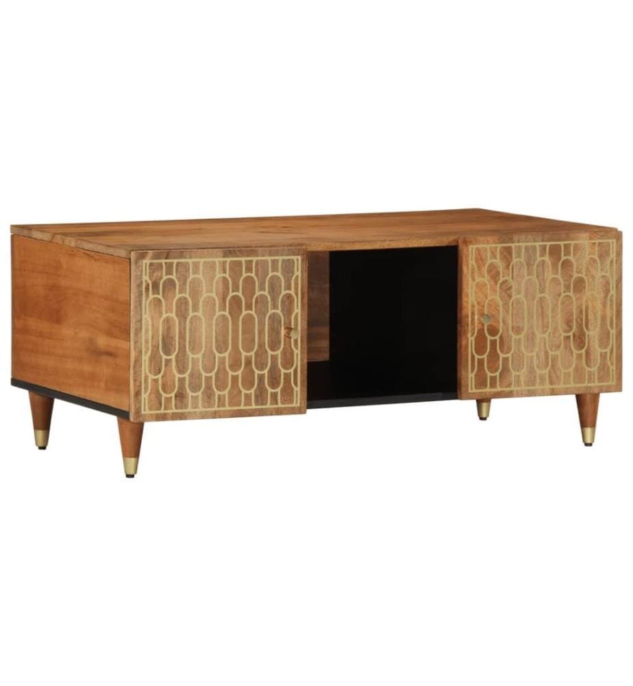 Couchtisch 100x54x40 cm Massivholz Mango