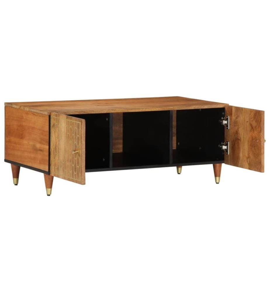 Couchtisch 100x54x40 cm Massivholz Mango