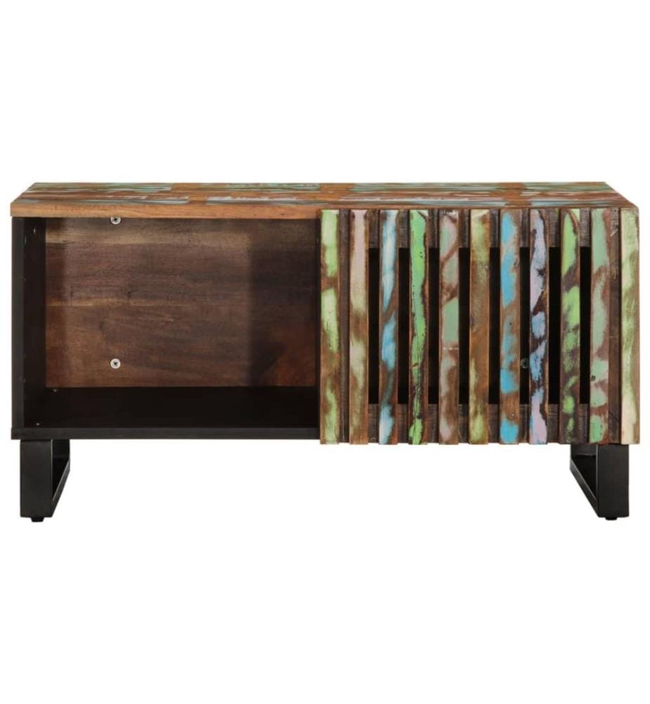 Table basse 80x51x40 cm bois massif d'acacia