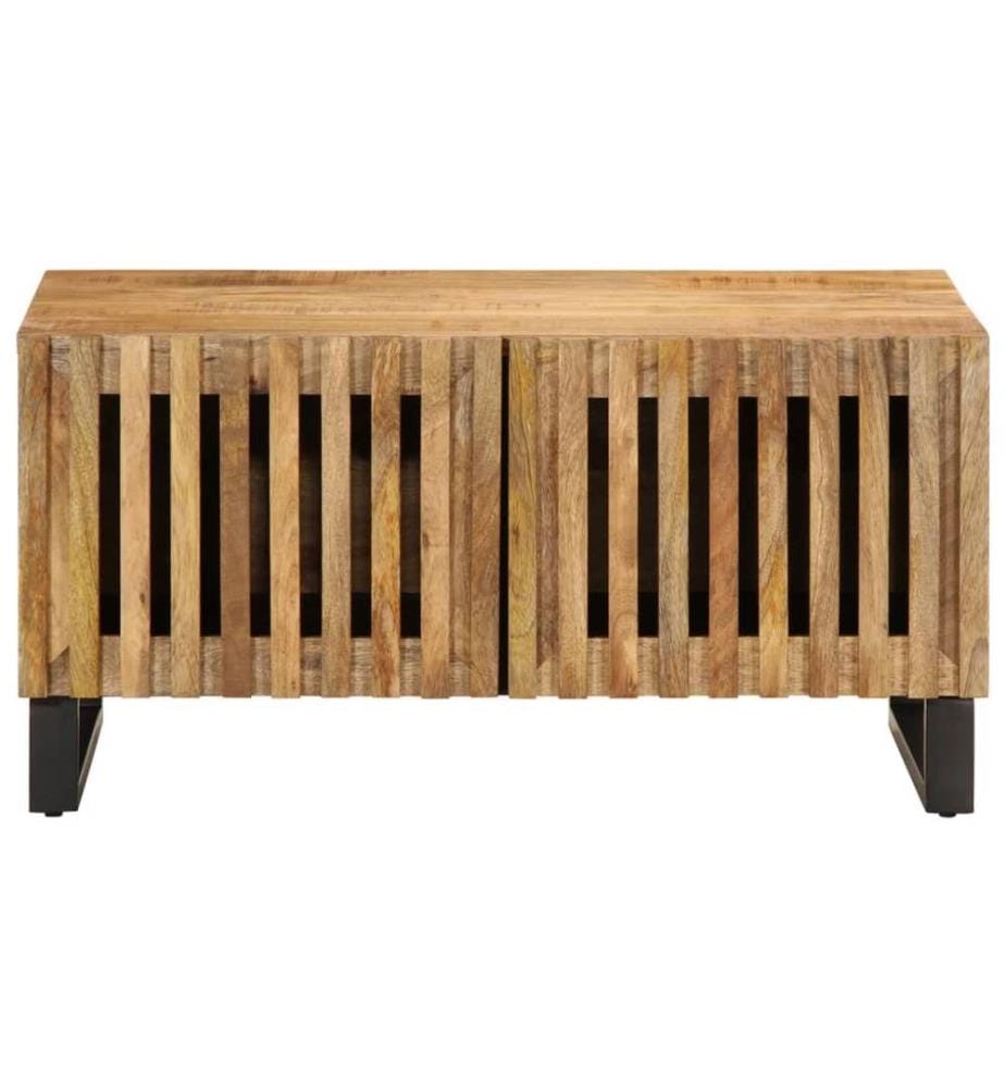 Couchtisch 80x51x40 cm Raues Massives Mangoholz