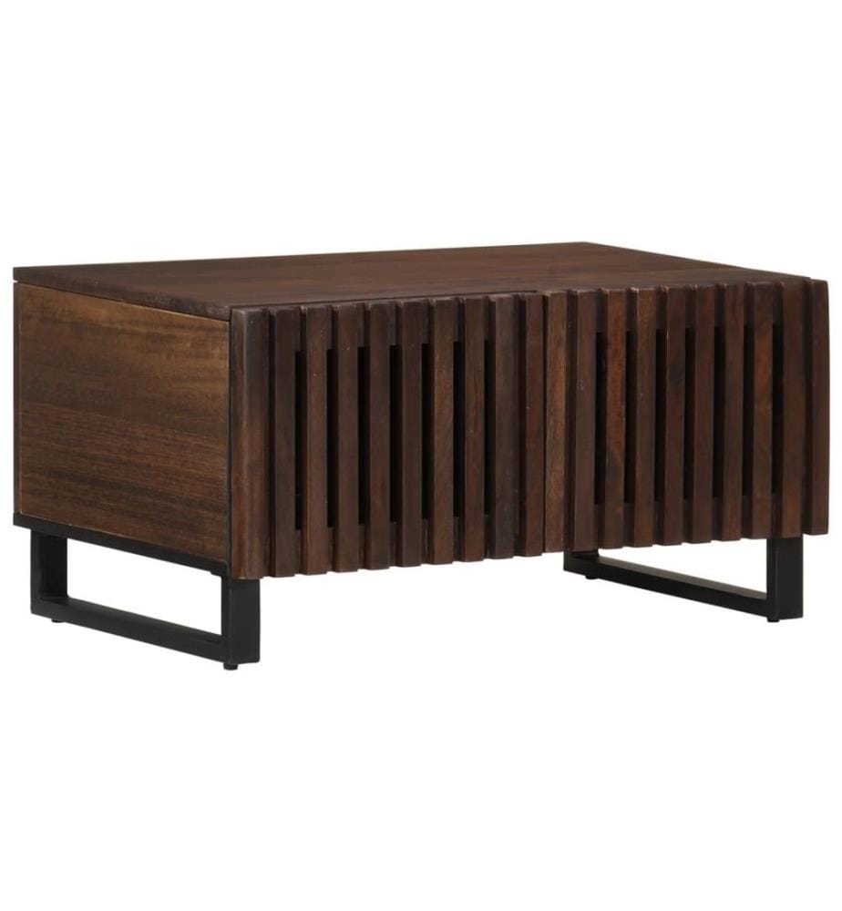 Couchtisch Braun 80x51x40 cm Massivholz Mango