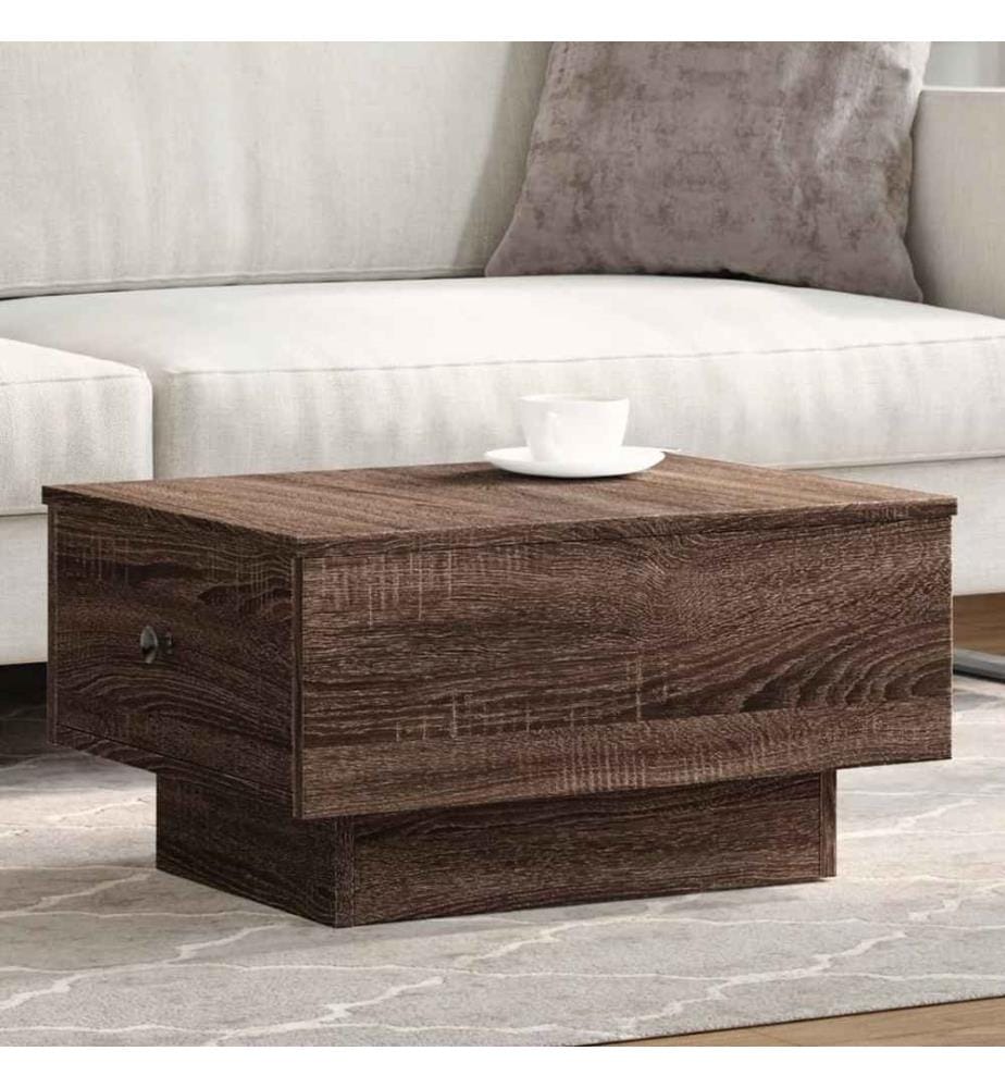 Couchtisch Braun Eichen-Optik 60x45x31 cm Holzwerkstoff