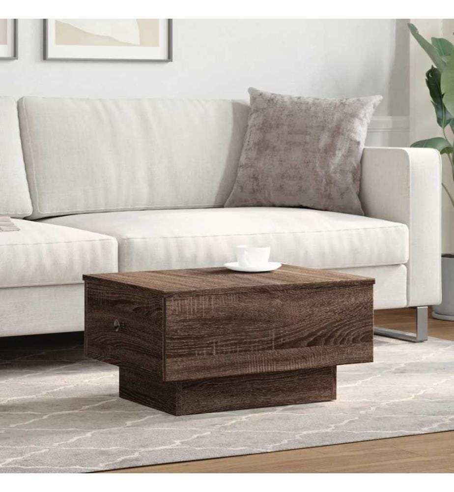 Couchtisch Braun Eichen-Optik 60x45x31 cm Holzwerkstoff