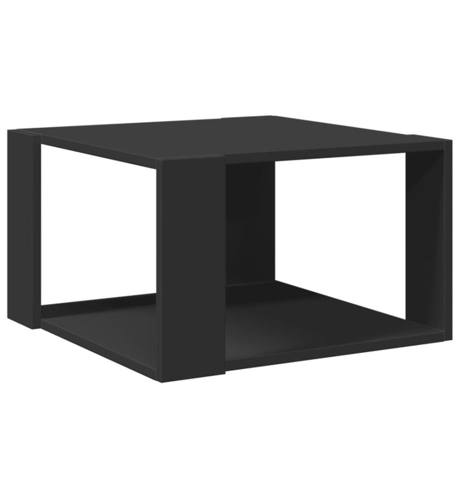 Couchtisch Schwarz 51,5x51,5x30 cm Holzwerkstoff