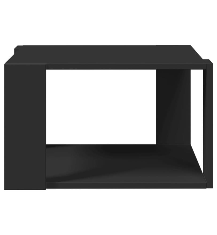 Couchtisch Schwarz 51,5x51,5x30 cm Holzwerkstoff