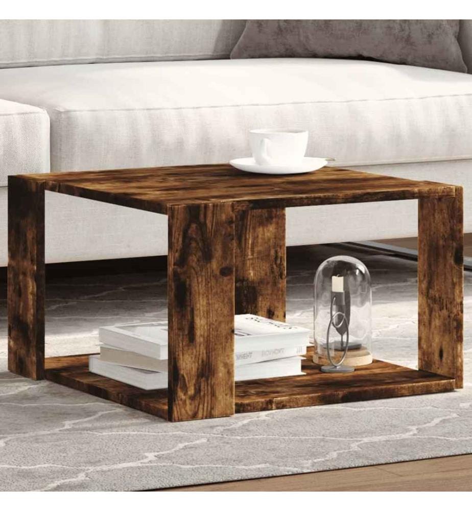 Couchtisch Räuchereiche 51,5x51,5x30 cm Holzwerkstoff