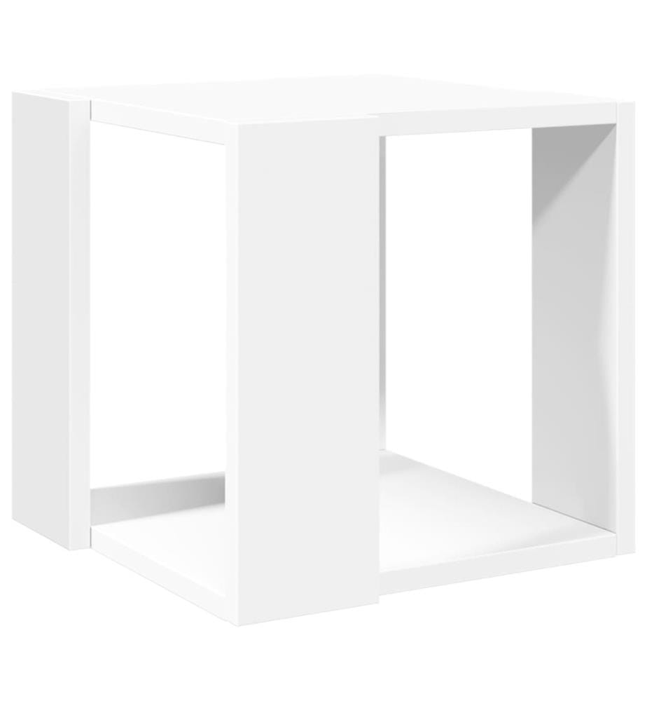 Couchtisch Weiss 32x32x30 cm Holzwerkstoff