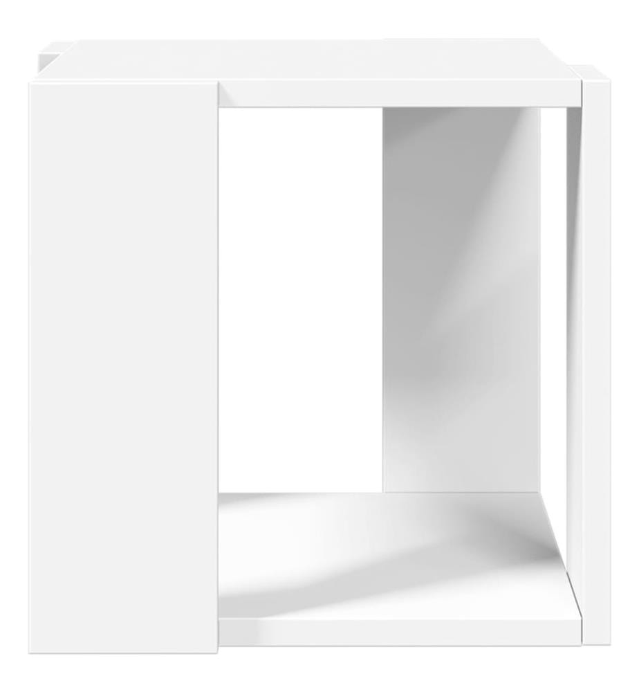 Couchtisch Weiss 32x32x30 cm Holzwerkstoff