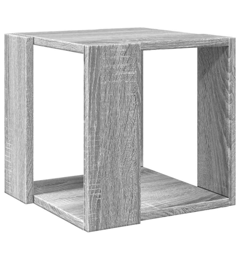 Couchtisch Grau Sonoma-Eiche 32x32x30 cm Holzwerkstoff