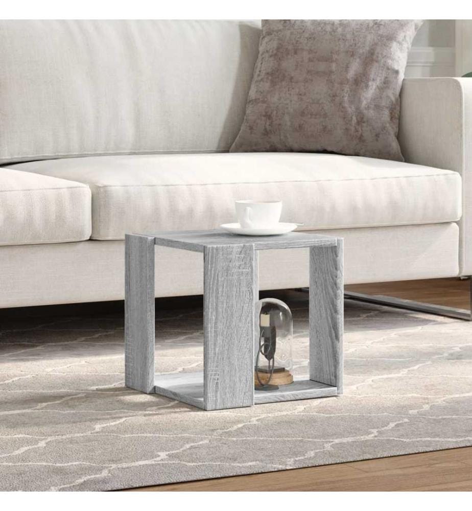 Couchtisch Grau Sonoma-Eiche 32x32x30 cm Holzwerkstoff