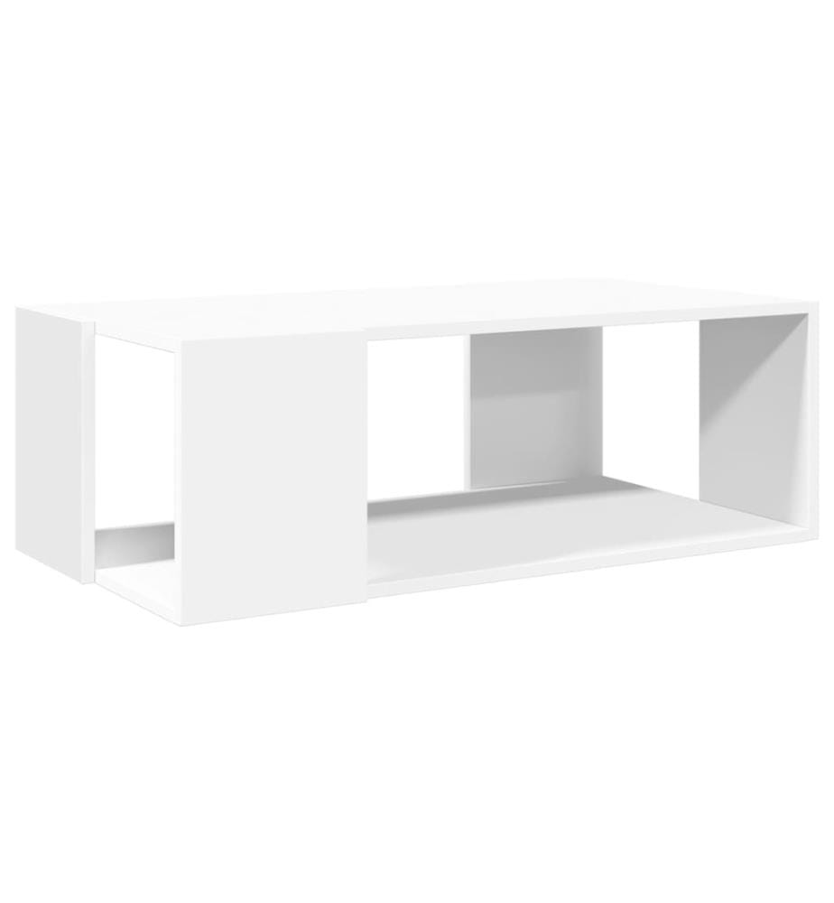 Couchtisch Weiss 89,5x48x30 cm Holzwerkstoff