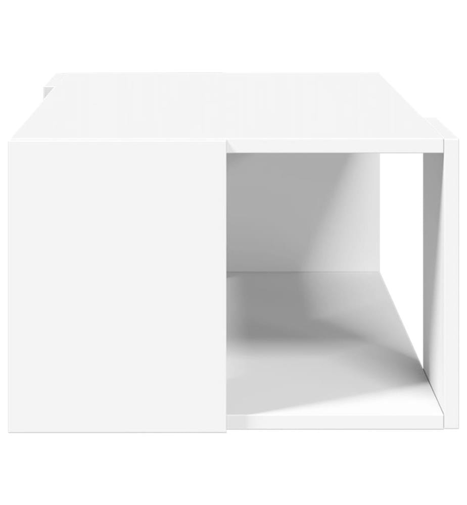 Couchtisch Weiss 89,5x48x30 cm Holzwerkstoff