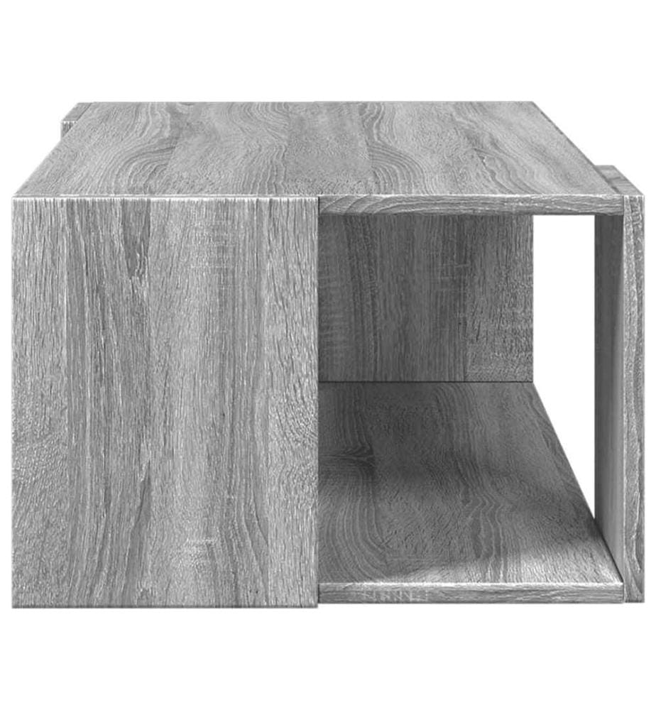 Couchtisch Grau Sonoma-Eiche 89,5x48x30 cm Holzwerkstoff