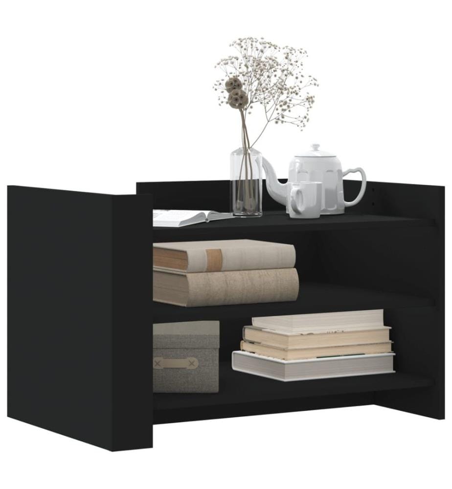 Couchtisch Schwarz 80x50x50 cm Holzwerkstoff