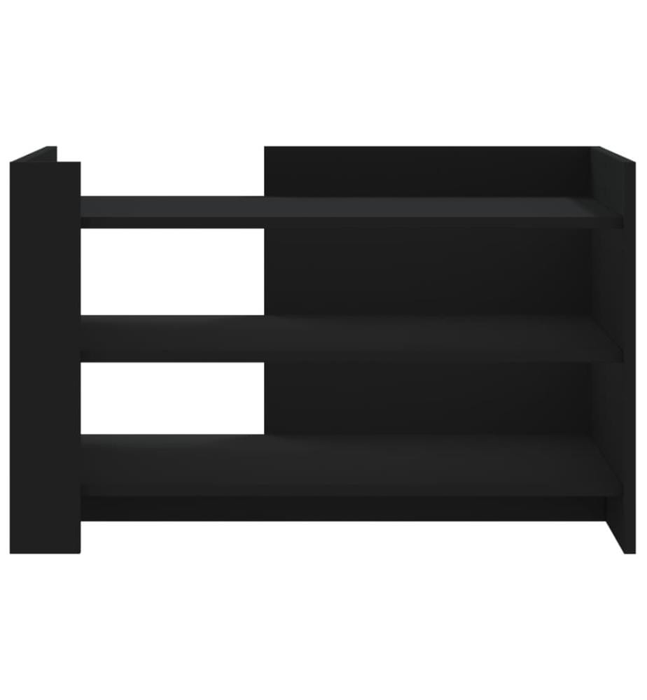 Couchtisch Schwarz 80x50x50 cm Holzwerkstoff