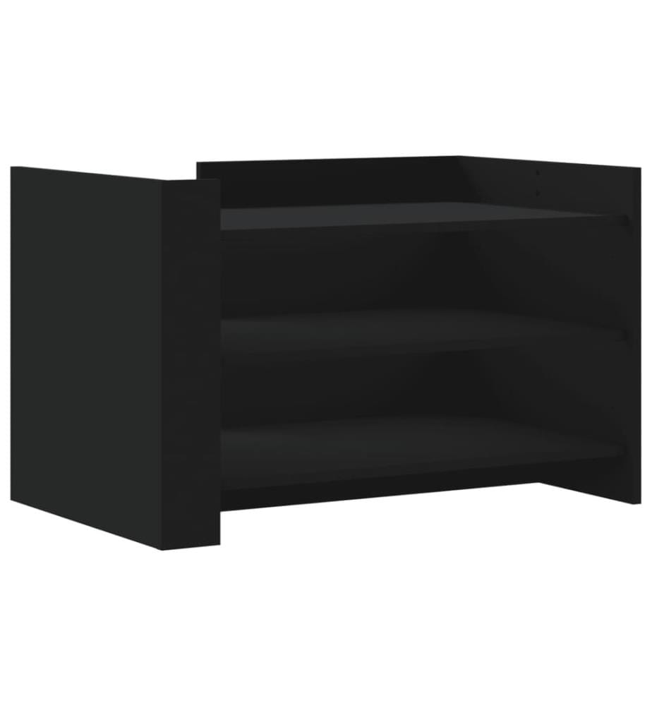 Couchtisch Schwarz 80x50x50 cm Holzwerkstoff