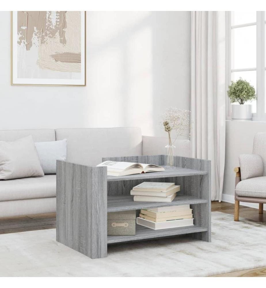 Couchtisch Grau Sonoma 80x50x50 cm Holzwerkstoff