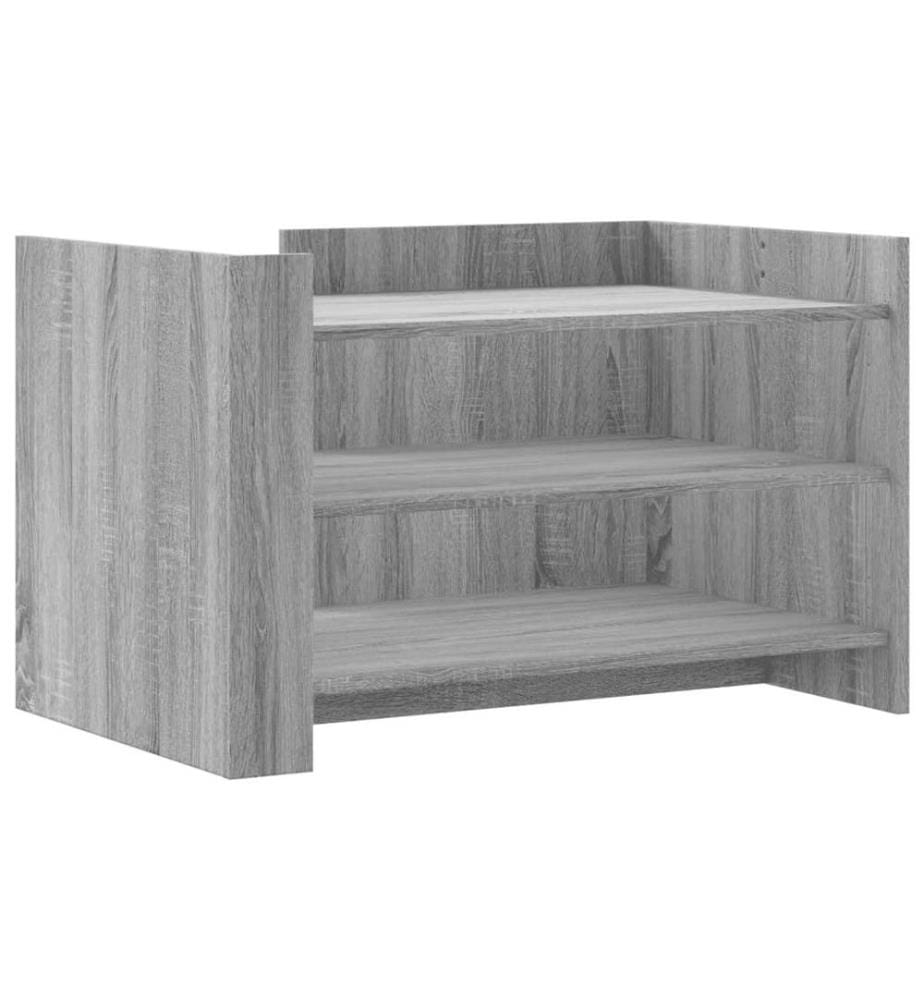 Couchtisch Grau Sonoma 80x50x50 cm Holzwerkstoff