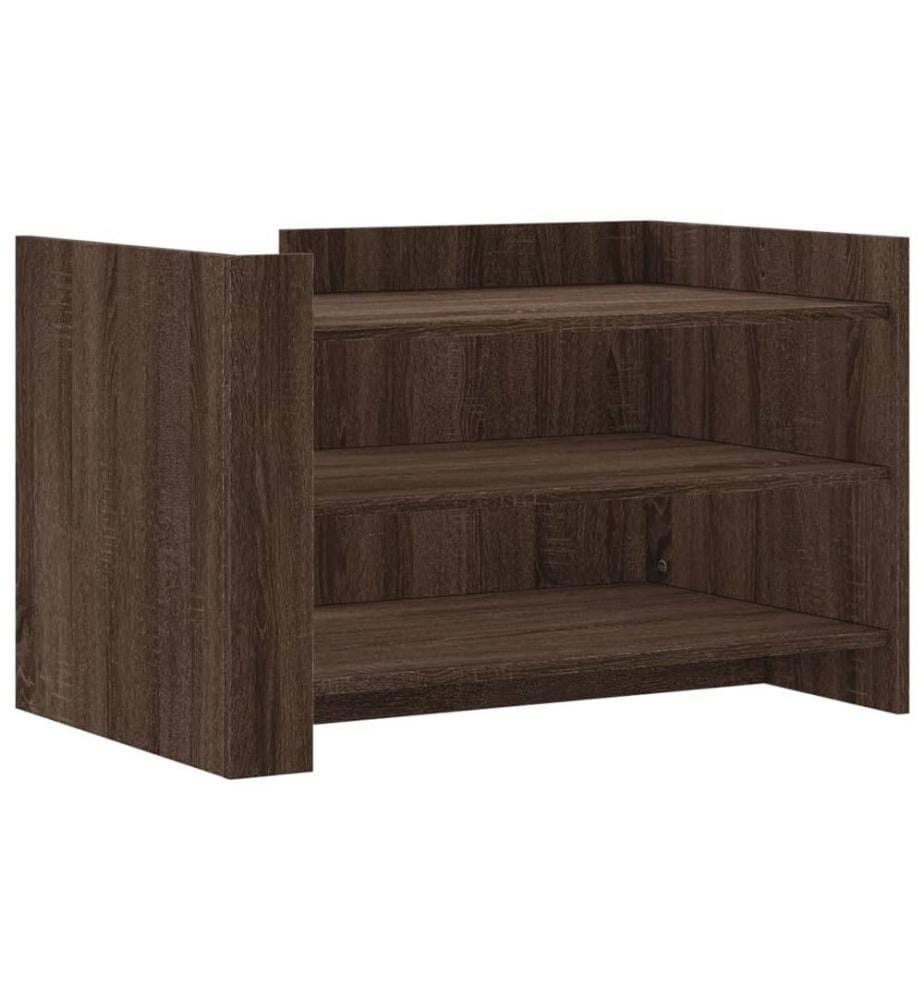 Couchtisch Braun Eichen-Optik 80x50x50 cm Holzwerkstoff