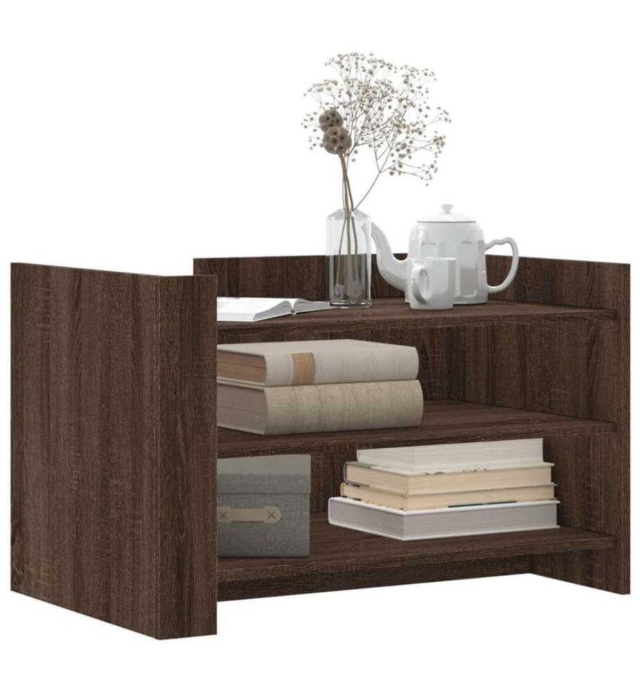 Couchtisch Braun Eichen-Optik 80x50x50 cm Holzwerkstoff