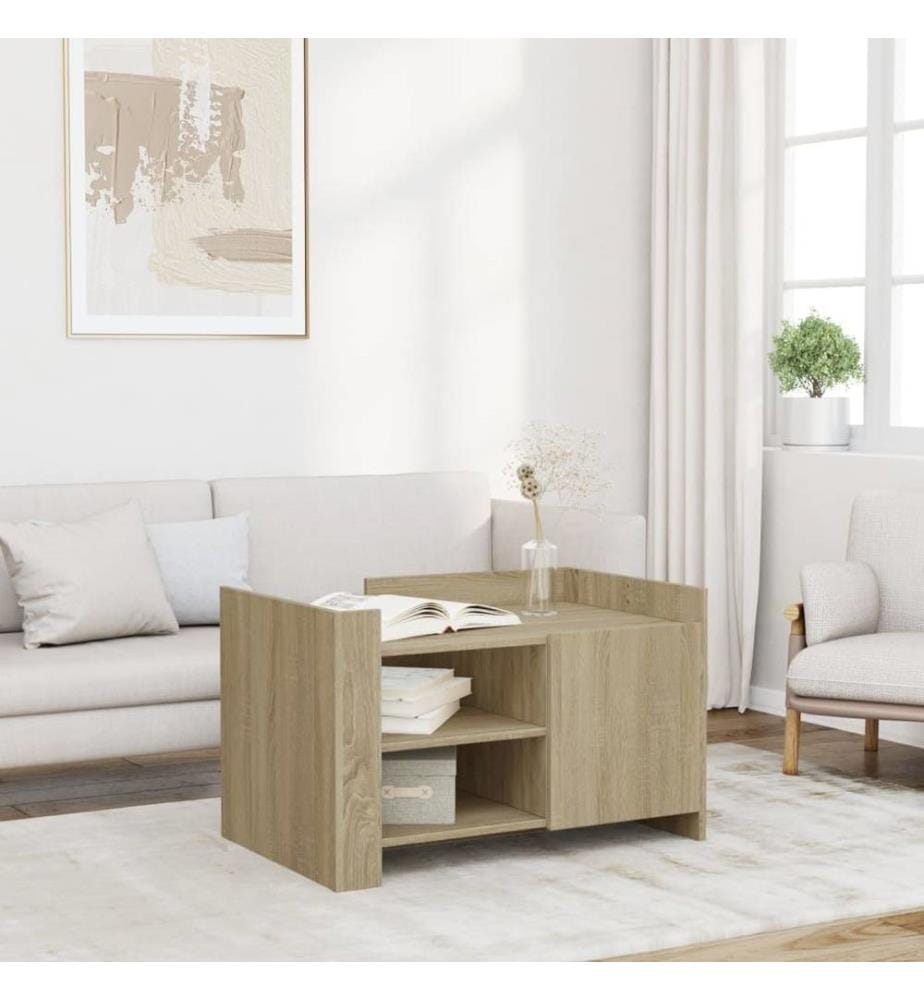 Couchtisch Sonoma-Eiche 80x50x50 cm Holzwerkstoff