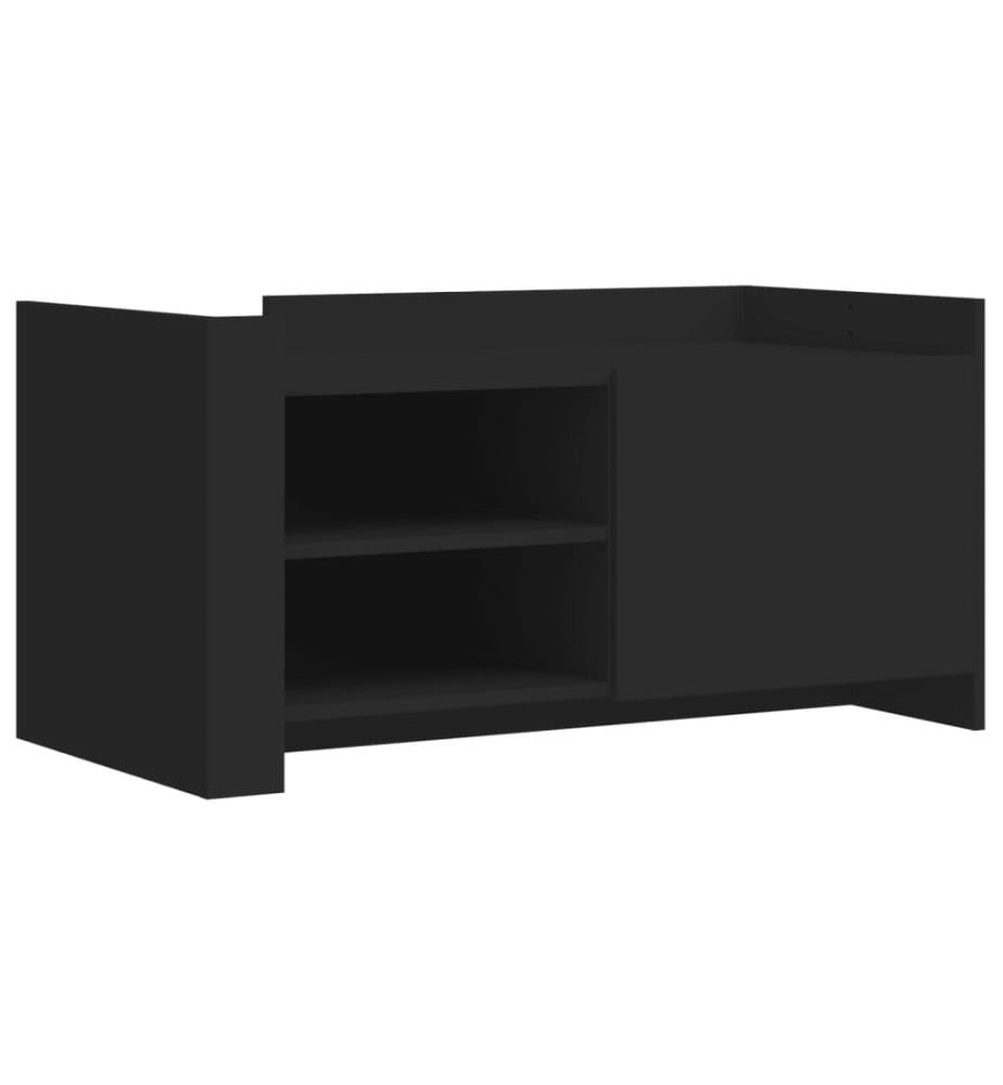 Table basse noir 100x50x50 cm bois d'ingénierie