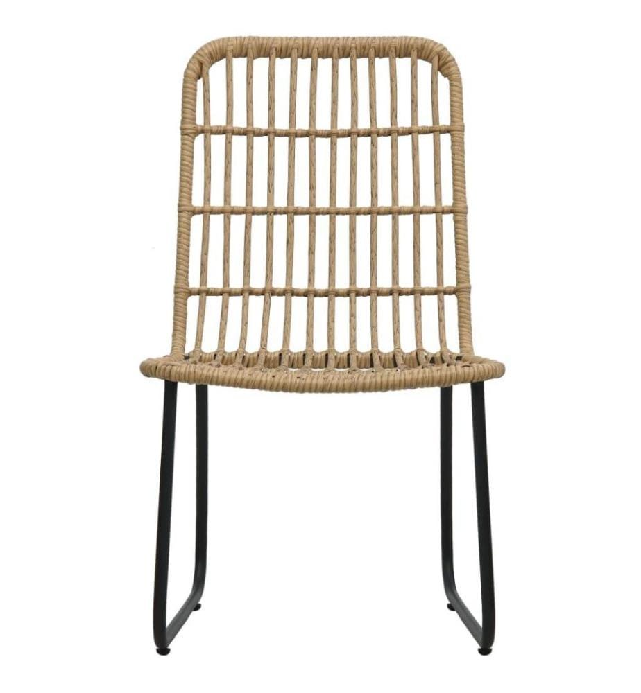 7-tlg. Garten-Essgruppe Poly Rattan und Glas