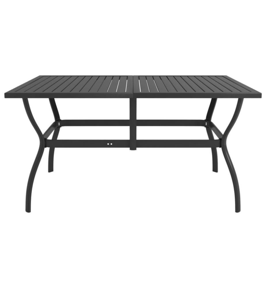 Ensemble à dîner de jardin 5 pcs Textilène et acier