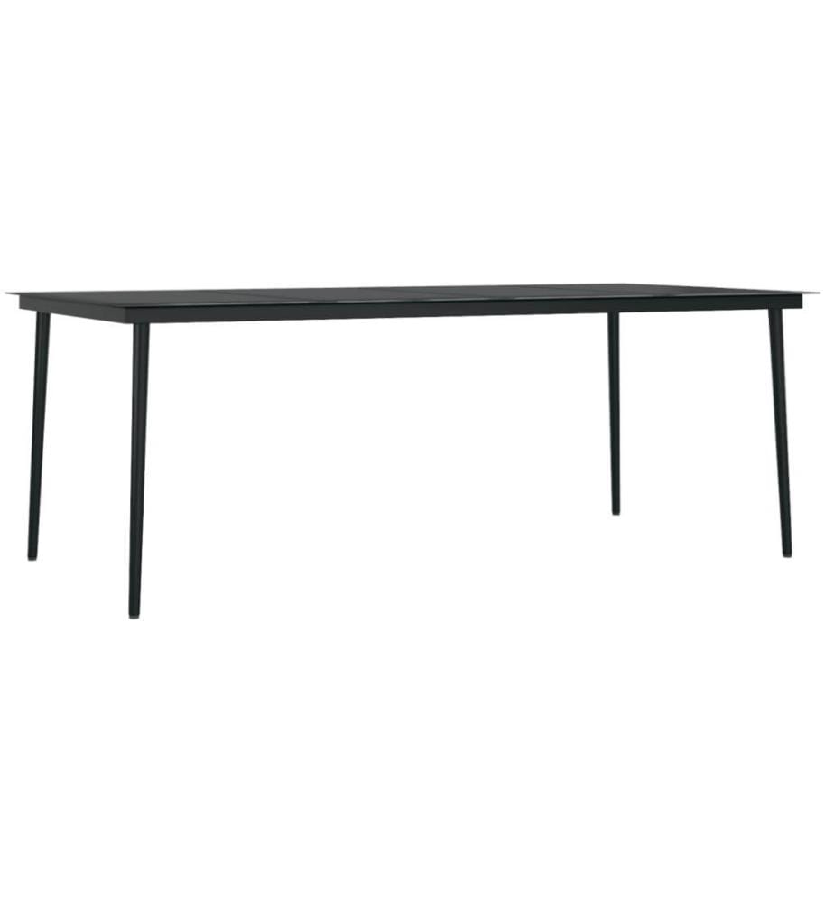 9-tlg. Garten-Essgruppe mit Kissen Poly Rattan und Glas