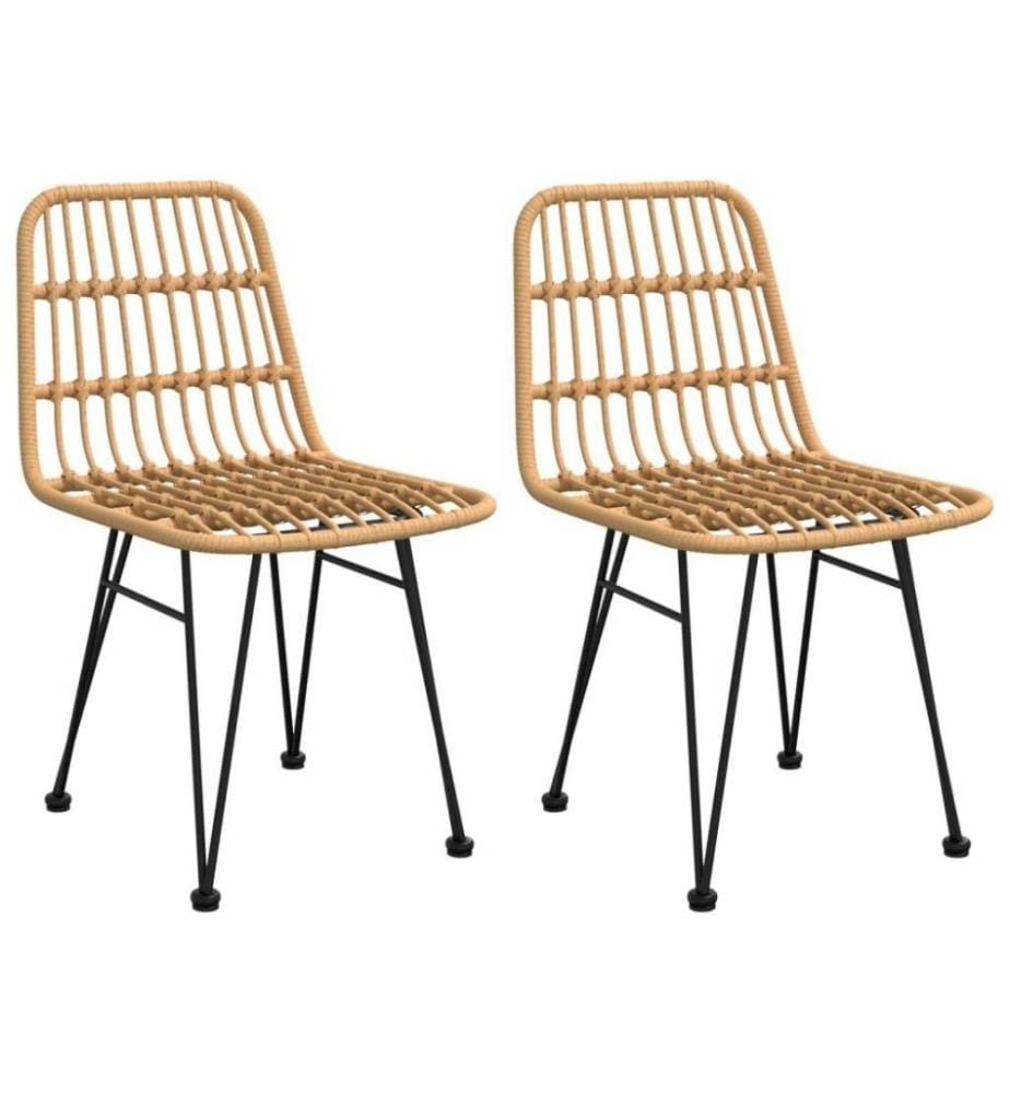 3-tlg. Garten-Essgruppe Poly Rattan