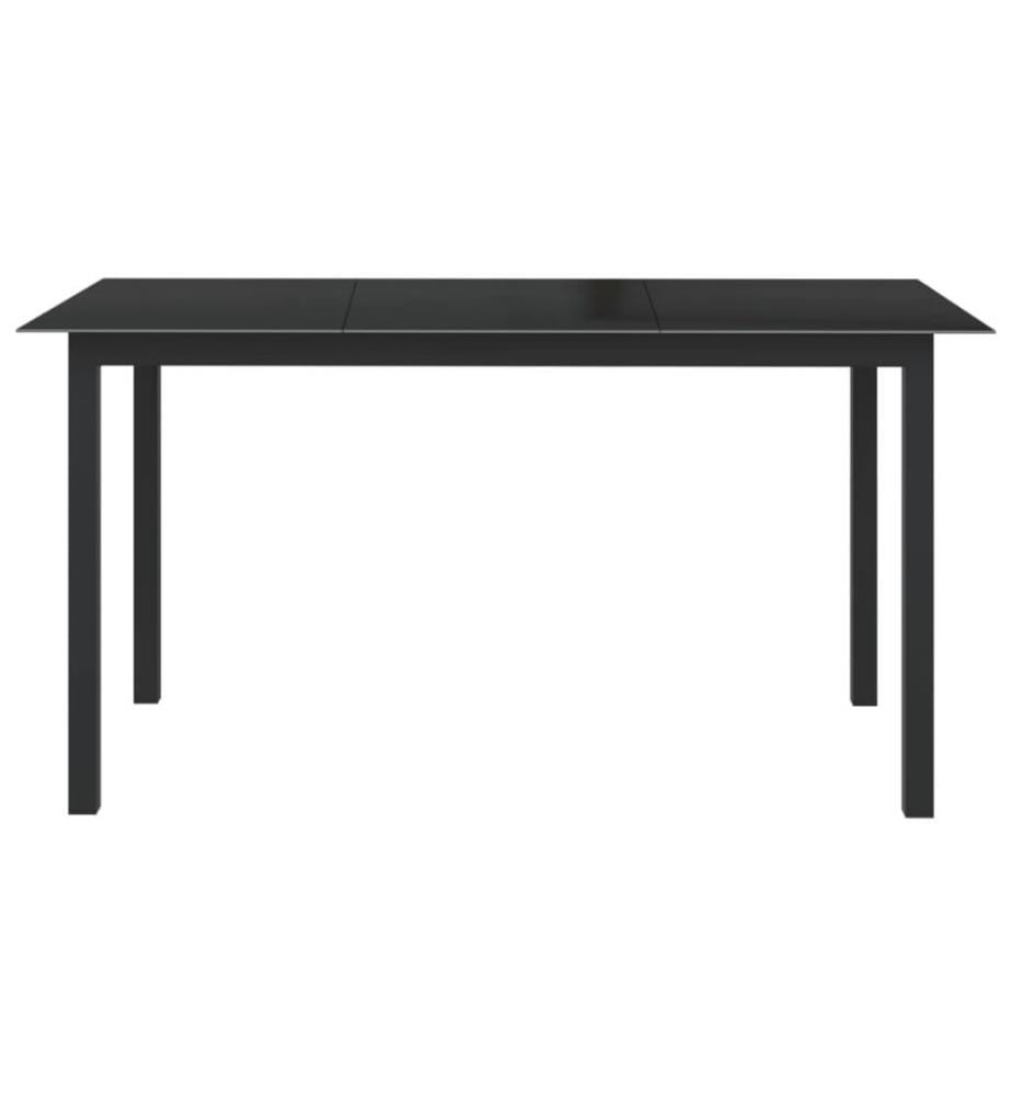 Ensemble de salle à manger de jardin 7 pcs Aluminium Anthracite