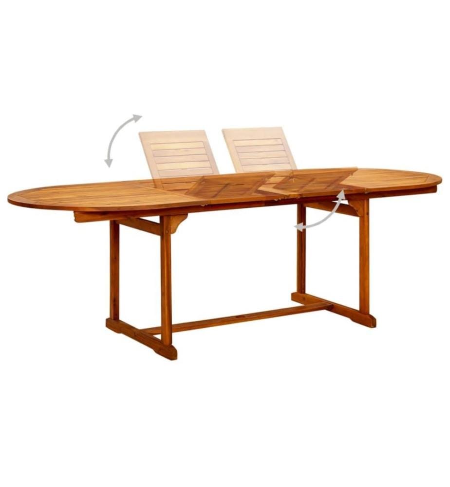 Ensemble de salle à manger de jardin 7 pcs Bois d'acacia massif