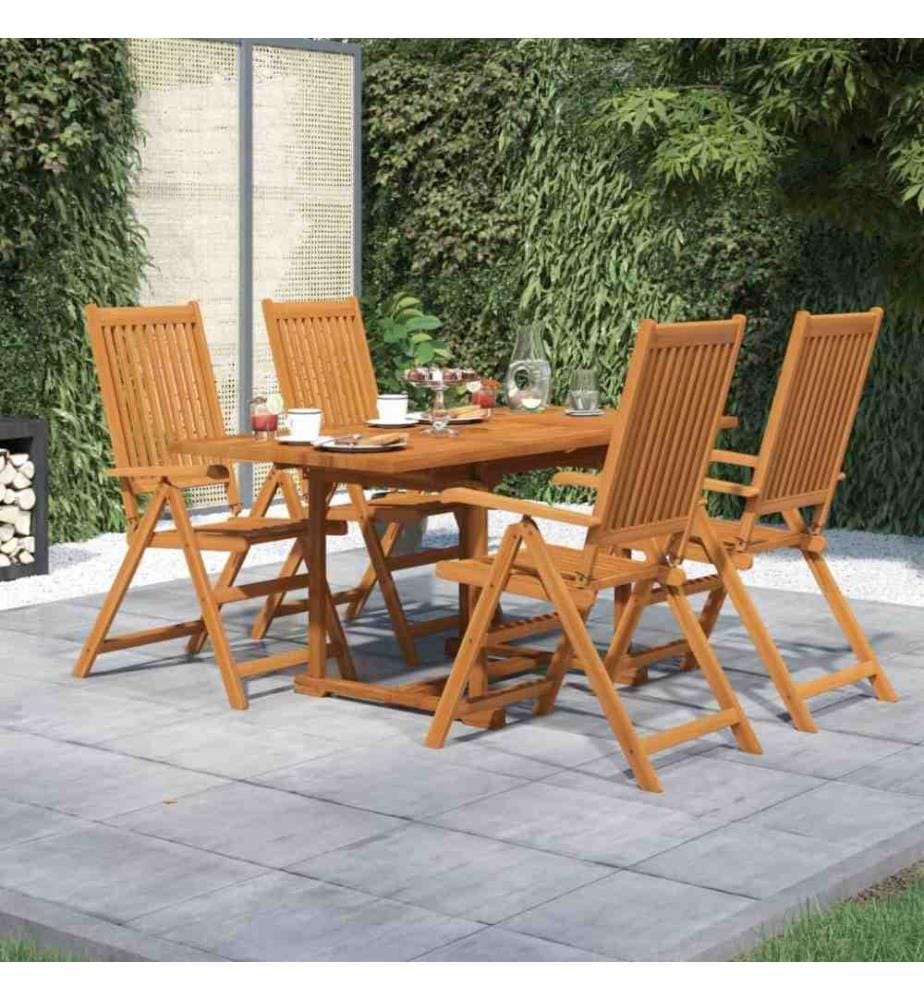 5-tlg. Garten-Essgruppe Massivholz Akazie