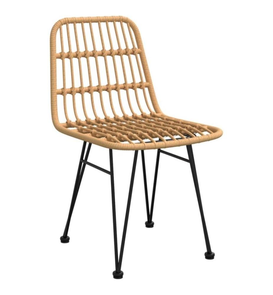 5-tlg. Garten-Essgruppe Poly Rattan