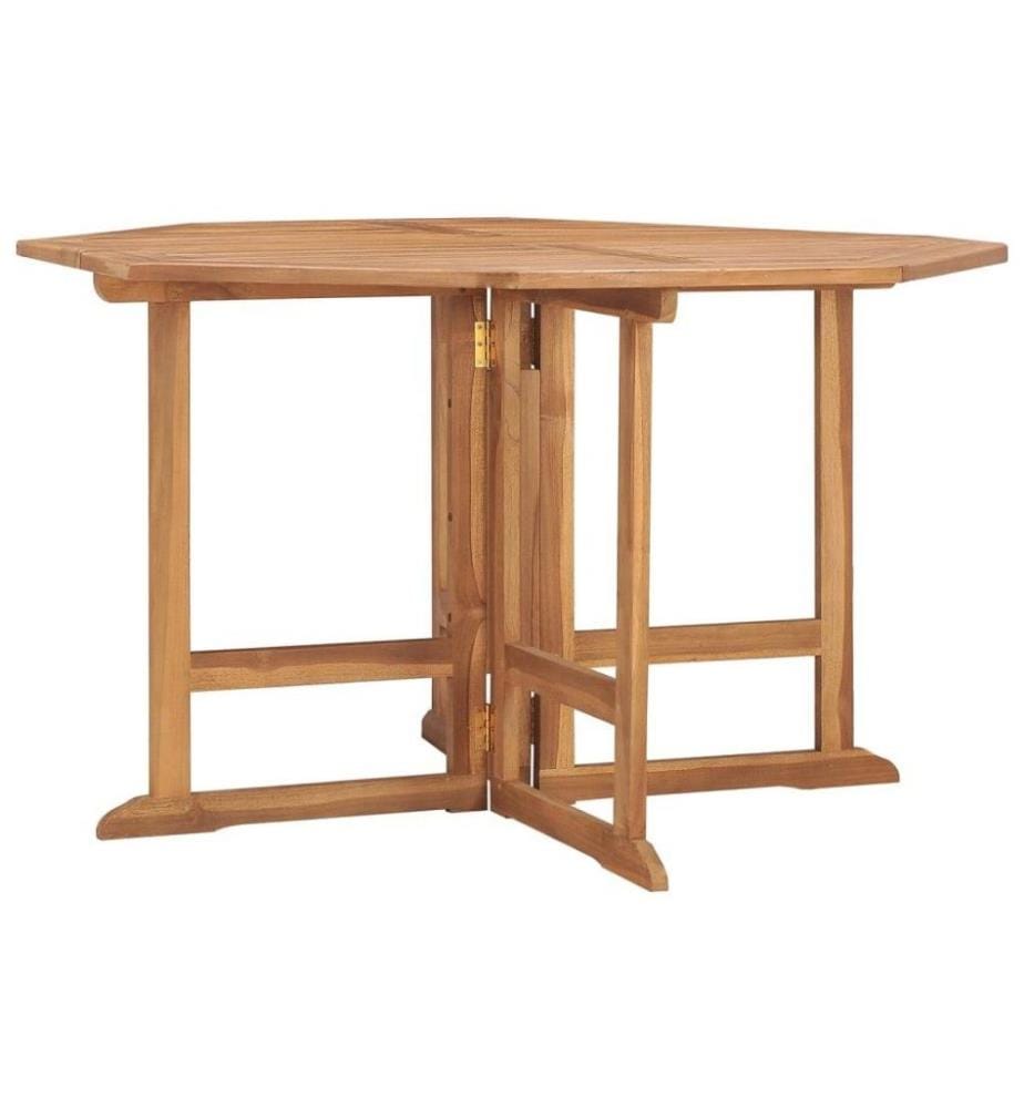 Ensemble à dîner d'extérieur pliable 5 pcs Bois solide de teck