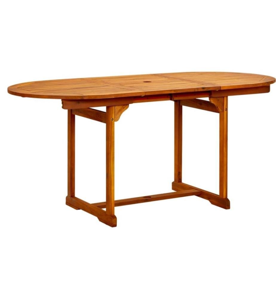 Ensemble de salle à manger de jardin 5 pcs Bois d'acacia massif