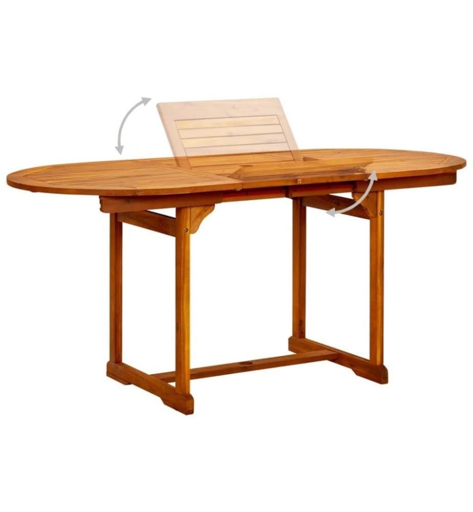 Ensemble de salle à manger de jardin 5 pcs Bois d'acacia massif