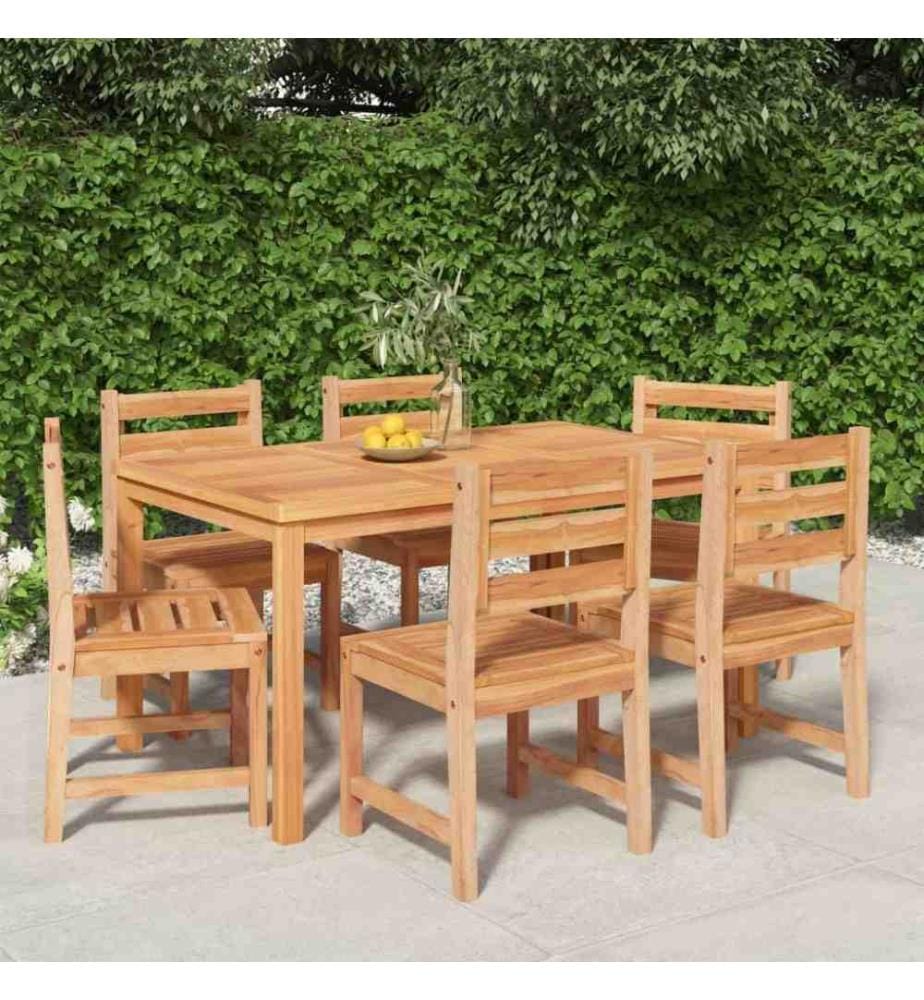7-tlg. Garten-Essgruppe Massivholz Teak