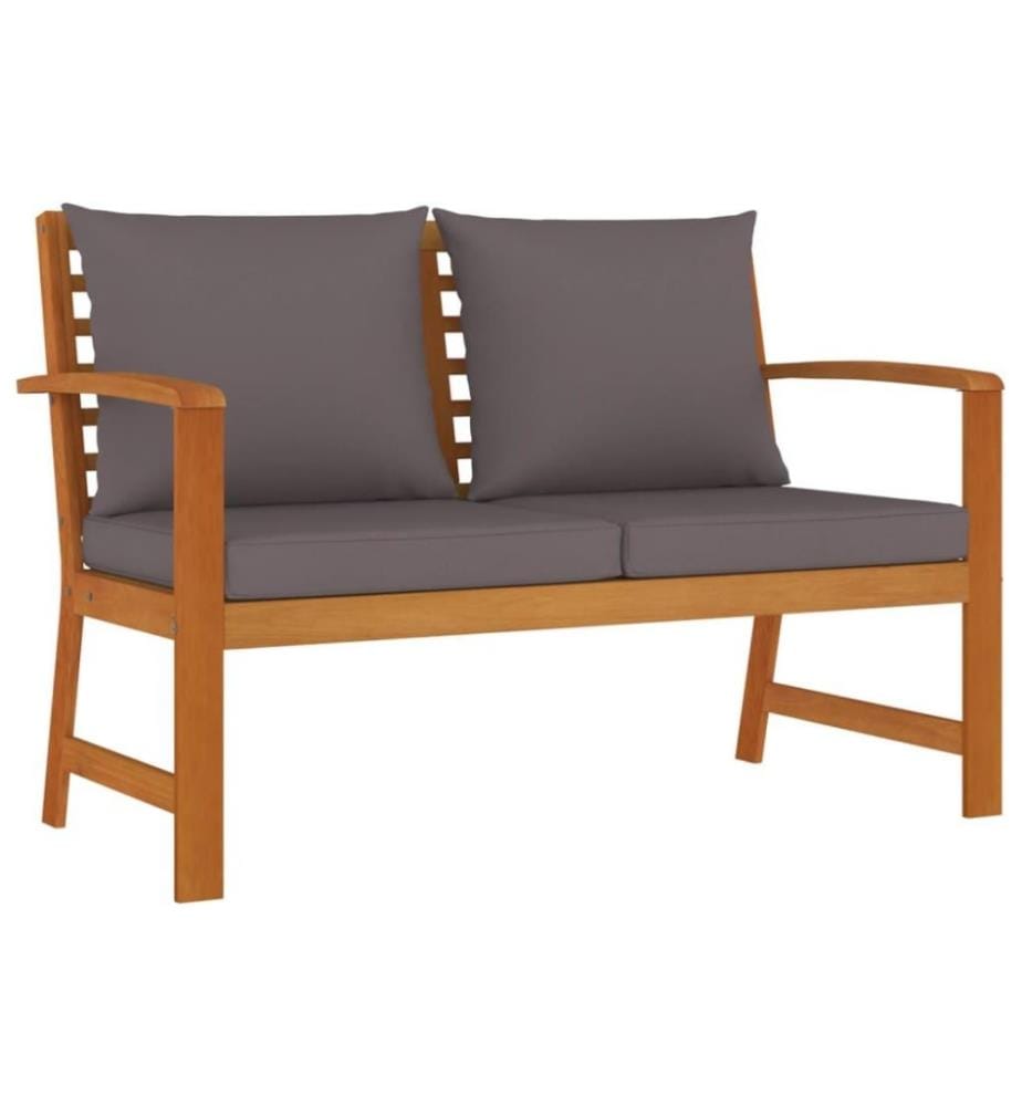 Ensemble de salle à manger de jardin 4 pcs coussins Bois acacia