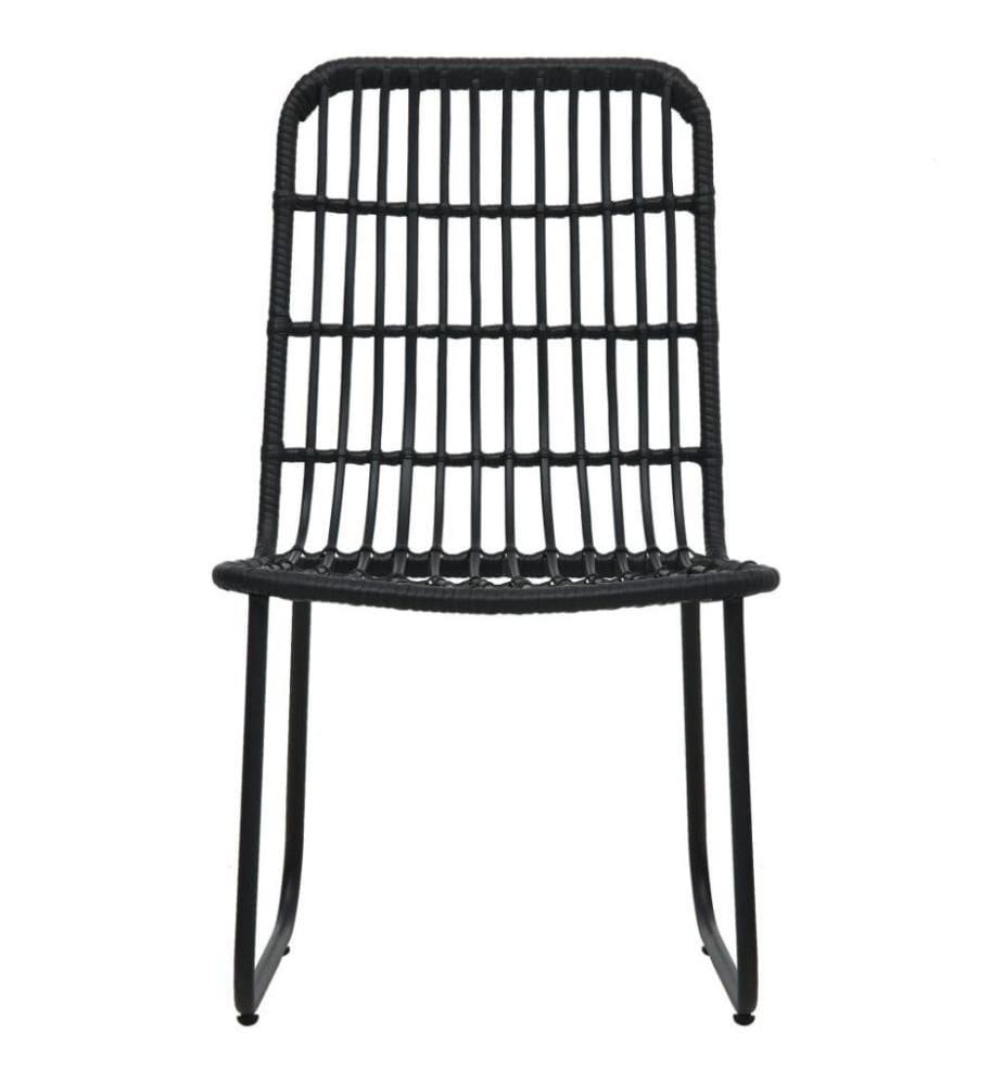 7-tlg. Garten-Essgruppe Poly Rattan und Glas