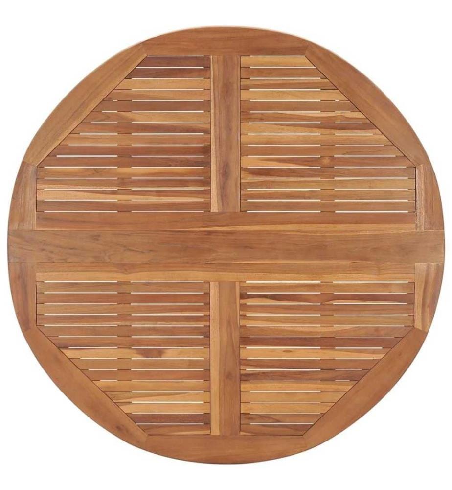 Ensemble à dîner d'extérieur pliable 5 pcs Bois solide de teck