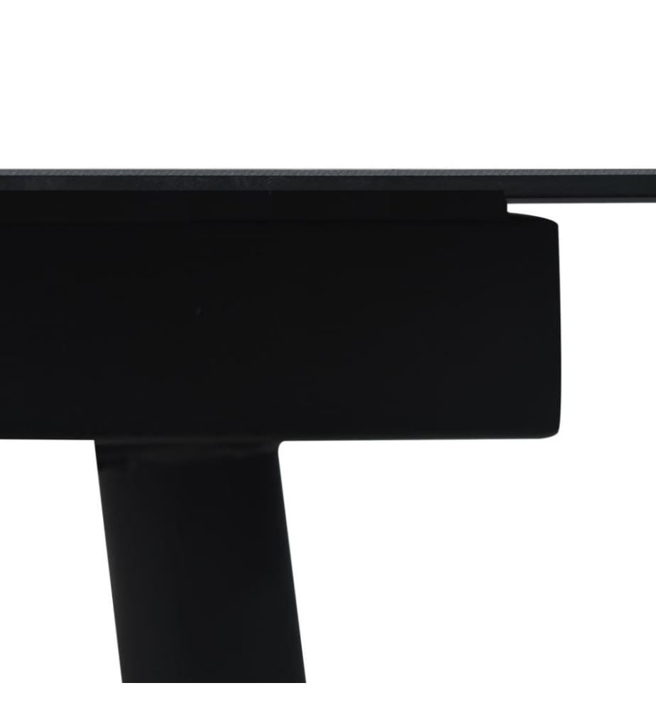 Ensemble à dîner d'extérieur 7 pcs Rotin PVC Noir