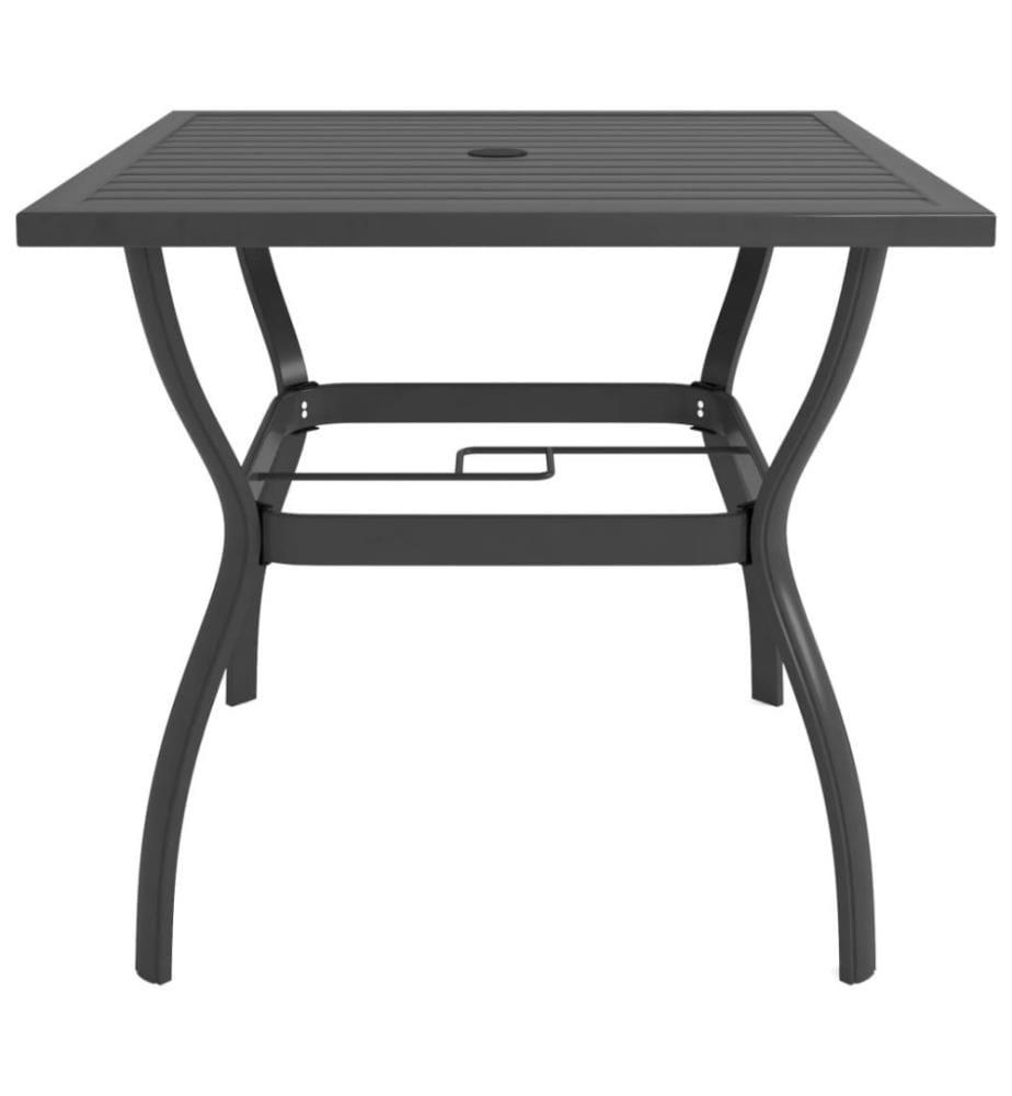 Ensemble de salle à manger de jardin 3 pcs Textilène et acier